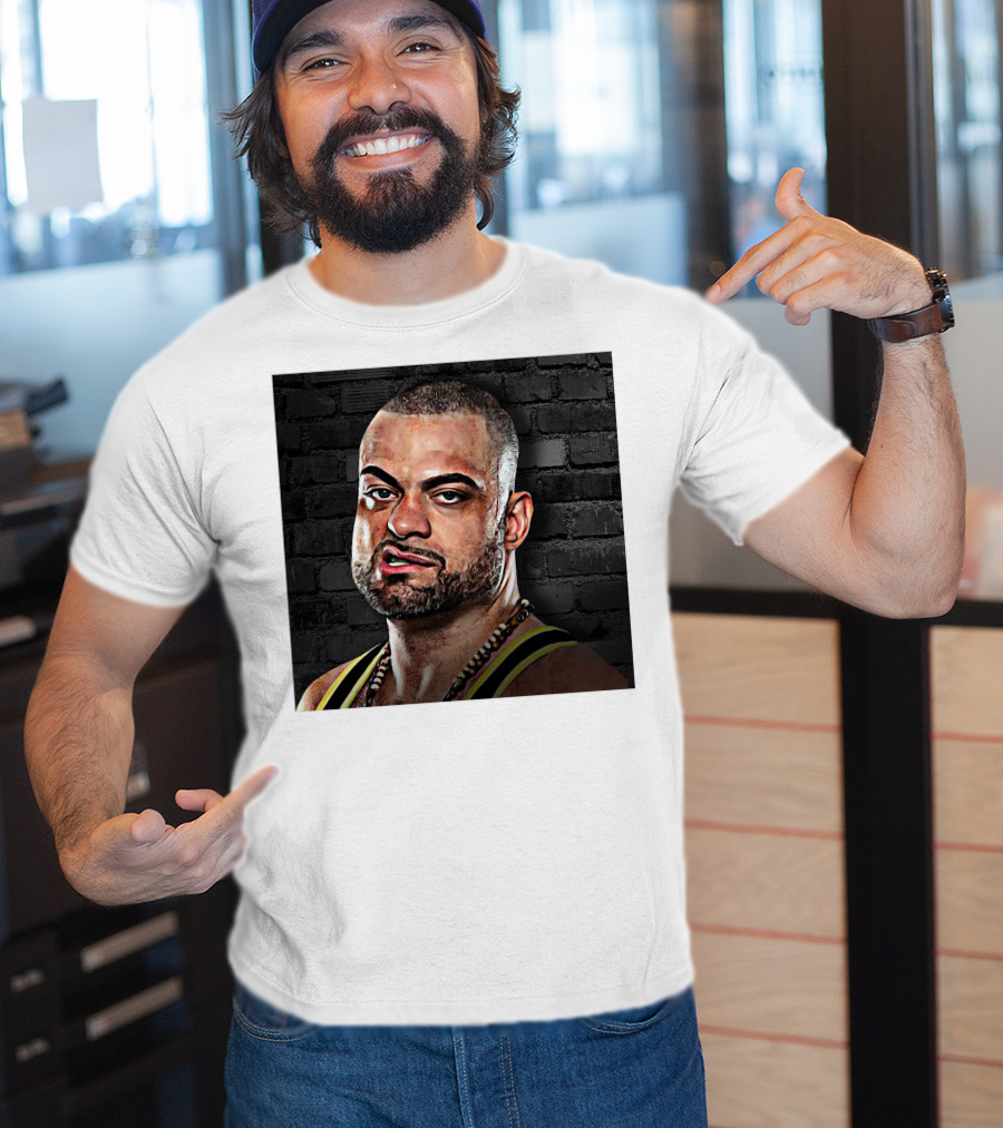 Eddie Kingston Brick Wall Background T-Shirt