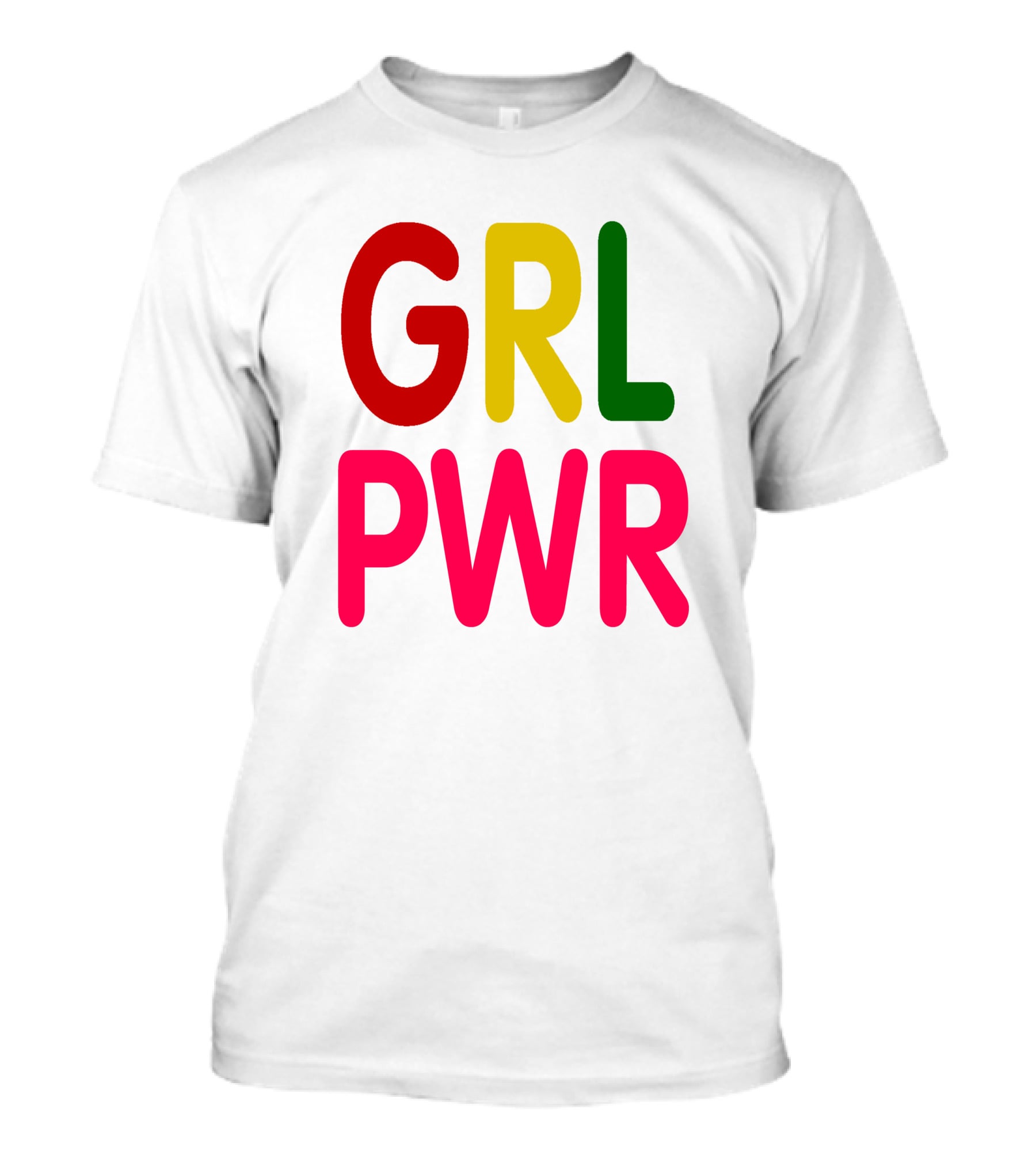 GRL PWR Bold Multicolor Empowerment T-Shirt