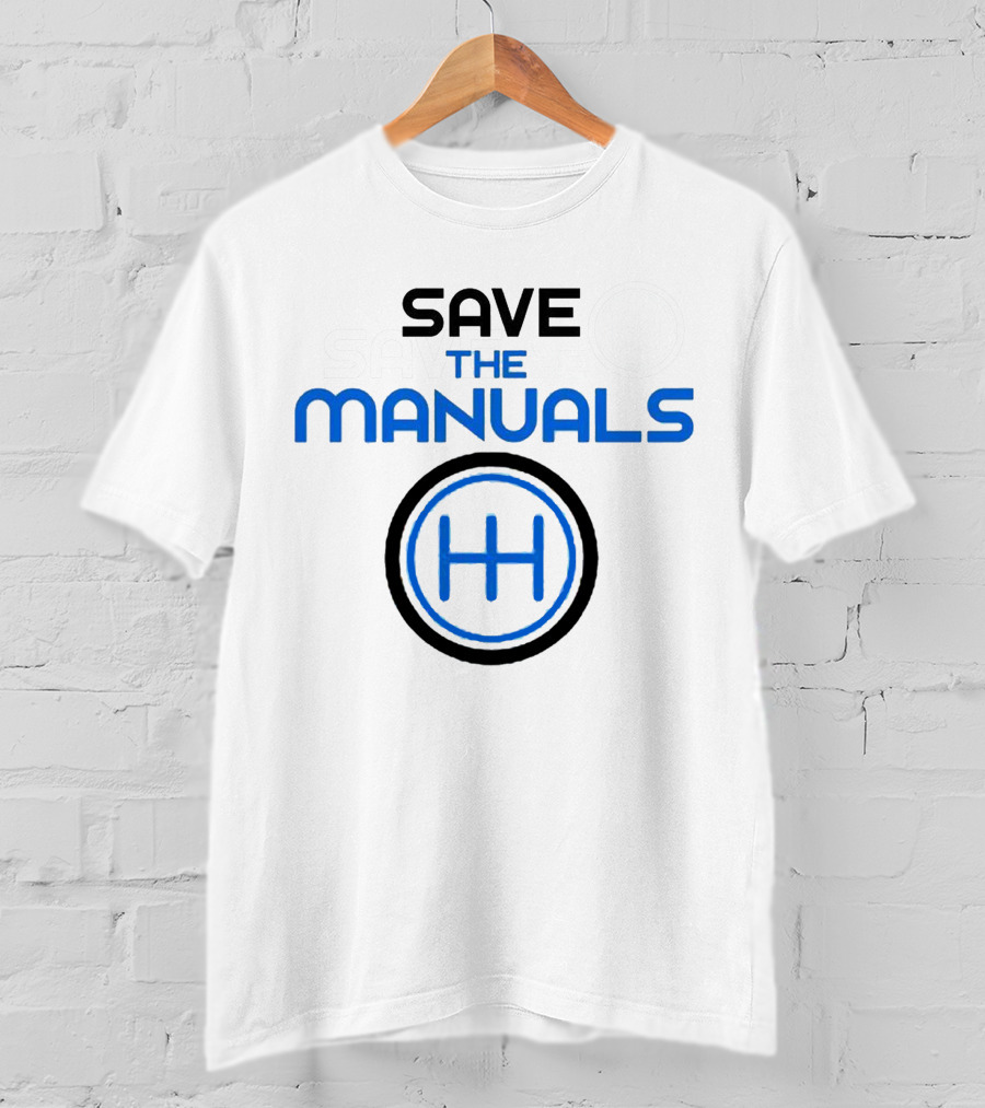 SAVE THE MANUALS Gear Shift T-Shirt