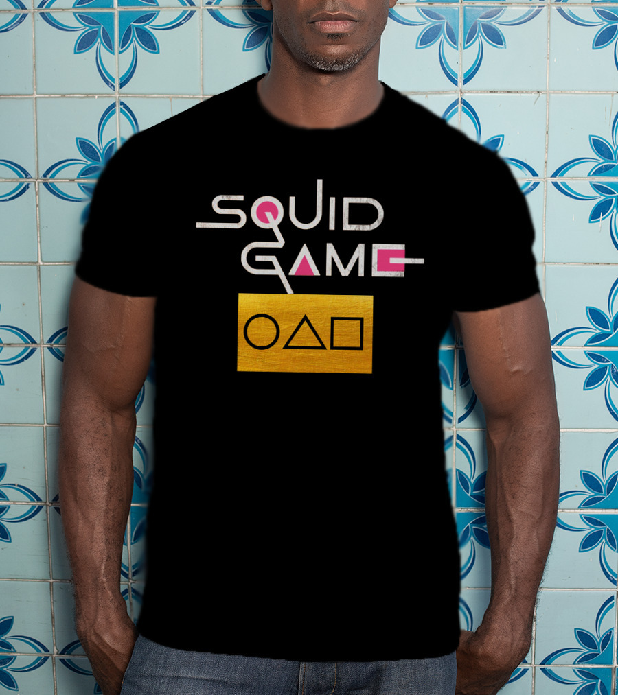 Squid Game Card Circle Triangle Square Gold T-Shirt