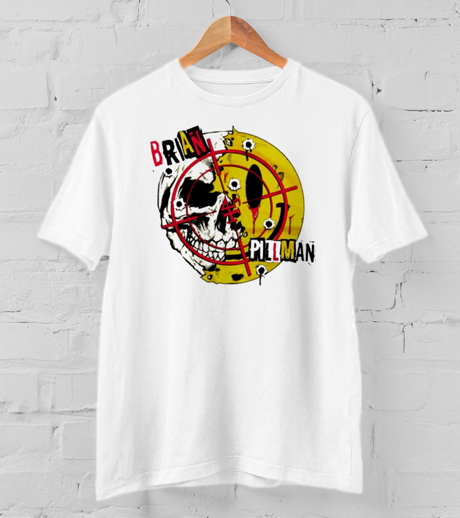 Brian Pillman Target Skull Headbang T-Shirt