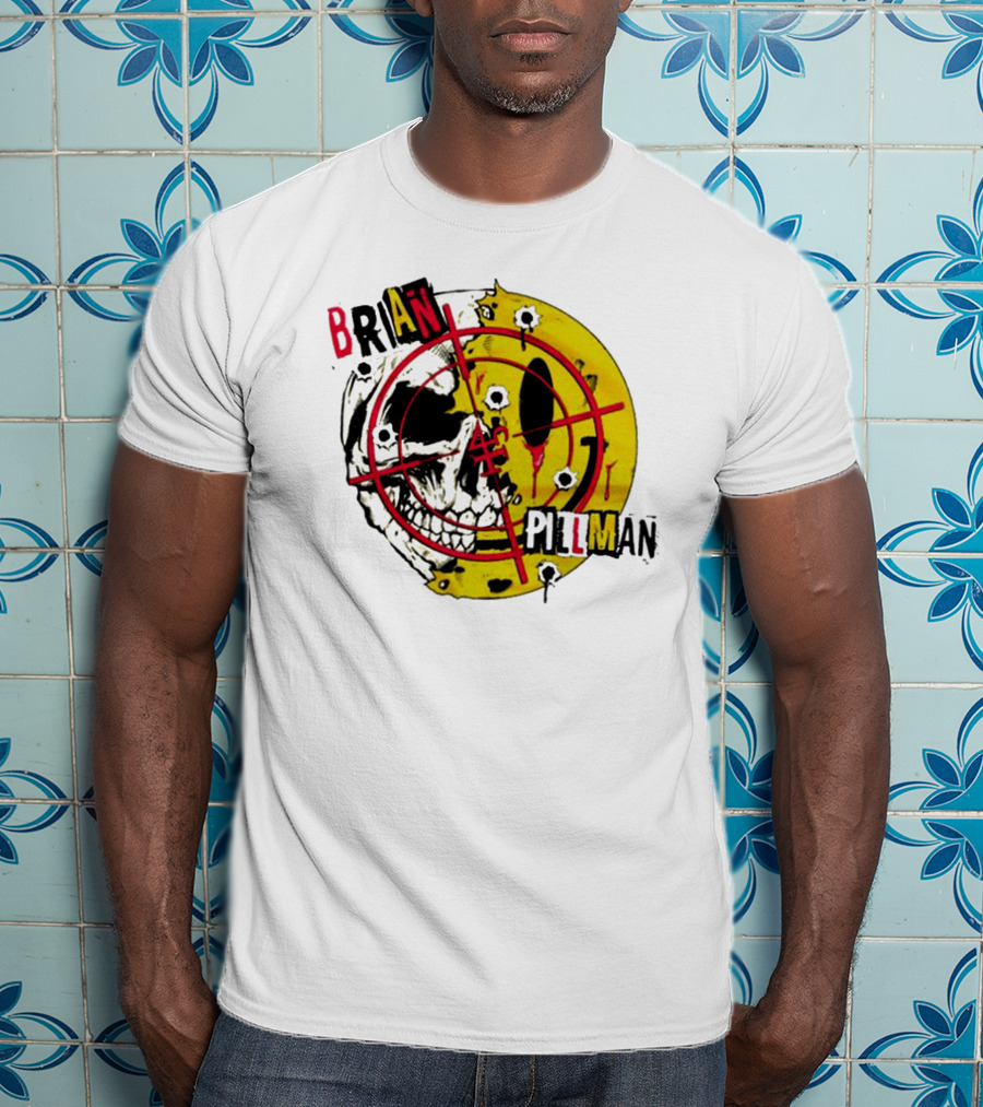 Brian Pillman Target Skull Headbang T-Shirt