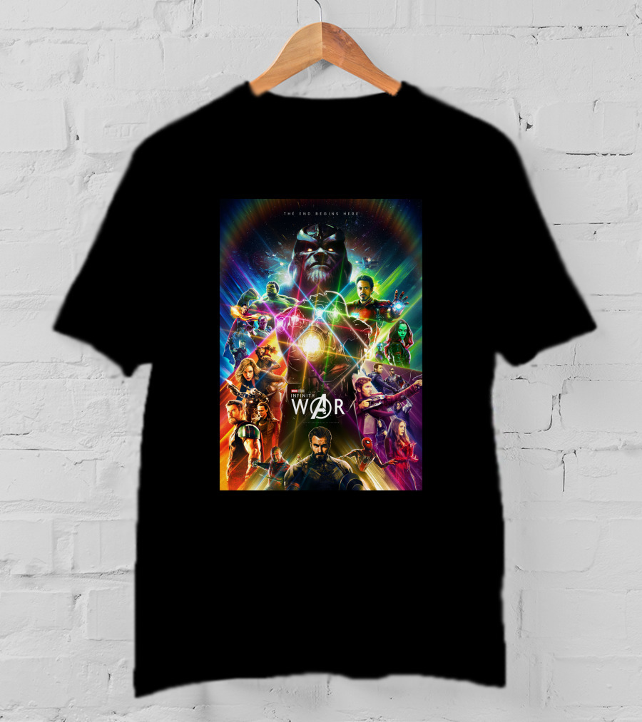 Avenger Infinity War The End Begins Here T-Shirt
