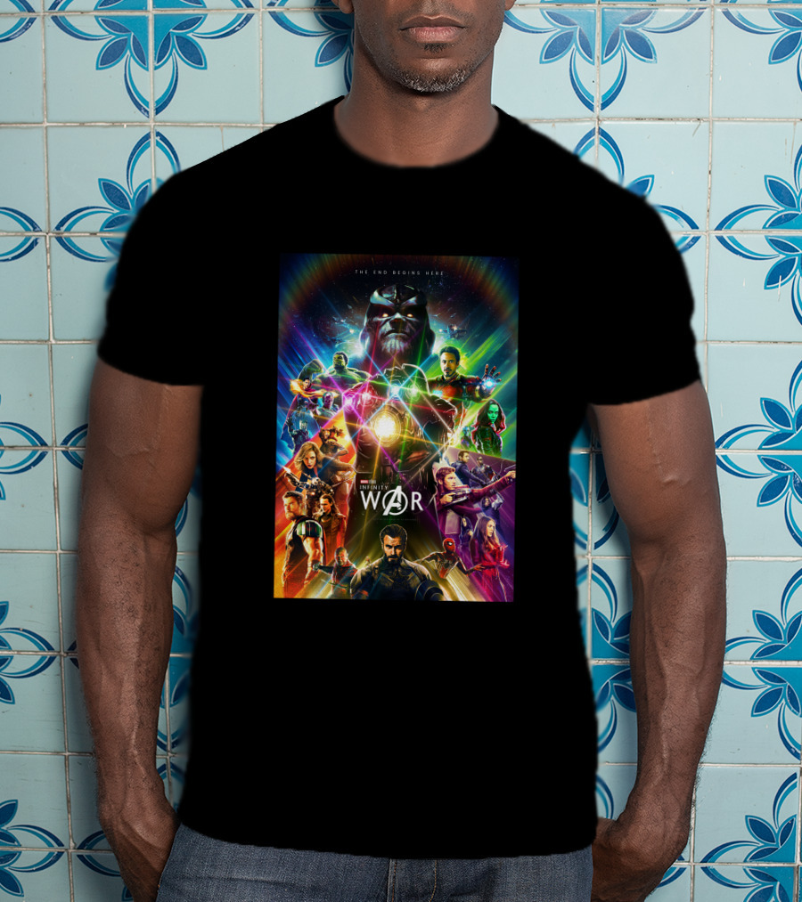 Avenger Infinity War The End Begins Here T-Shirt