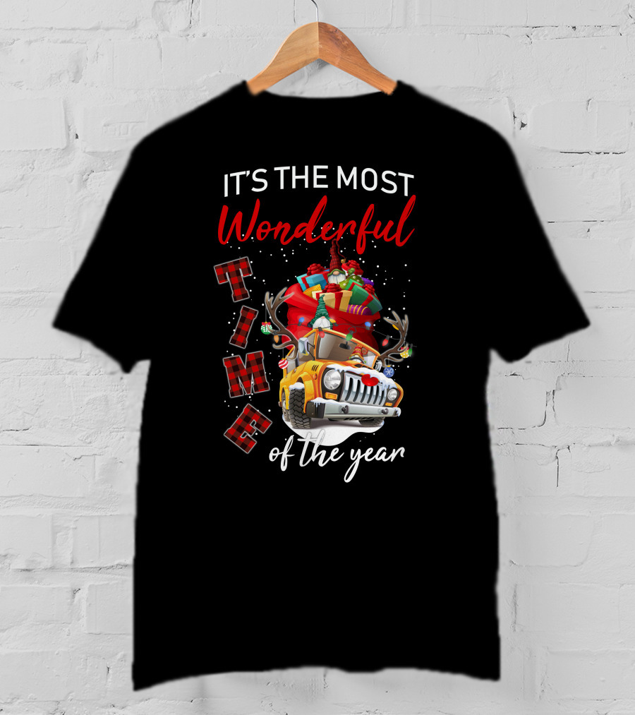 It's The Most Wonderful Time Of The Year Christmas Truck With Gifts T-Shirt