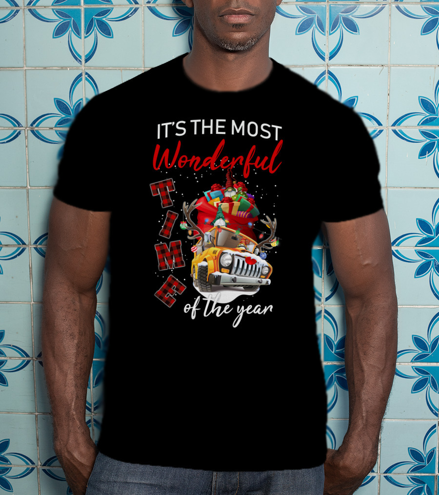 It's The Most Wonderful Time Of The Year Christmas Truck With Gifts T-Shirt
