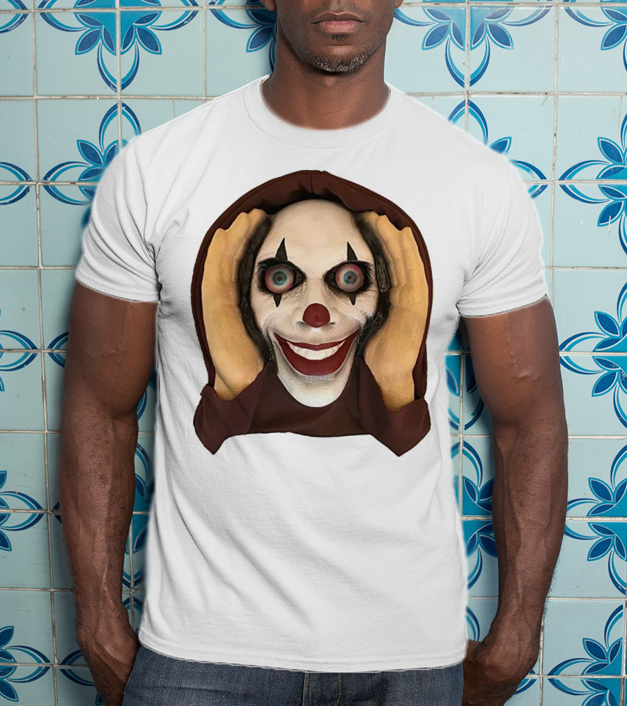 Spooky Clown IT Horror Mask T-Shirt