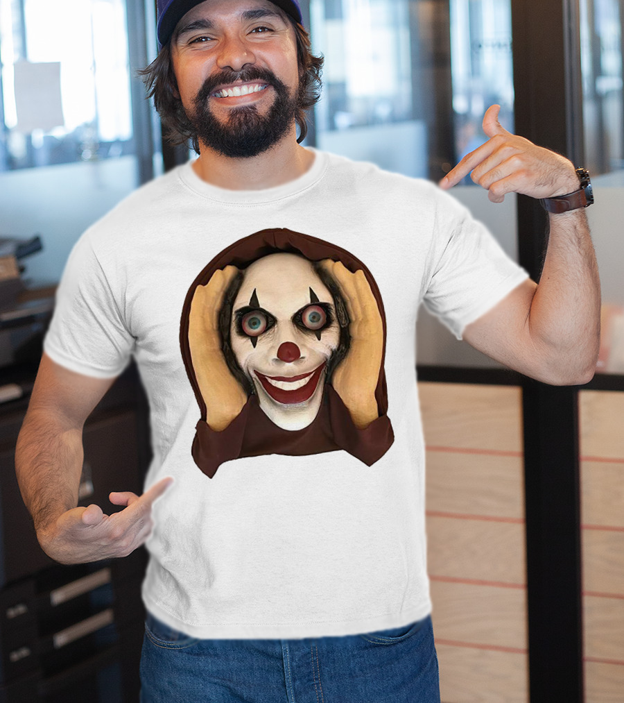 Spooky Clown IT Horror Mask T-Shirt