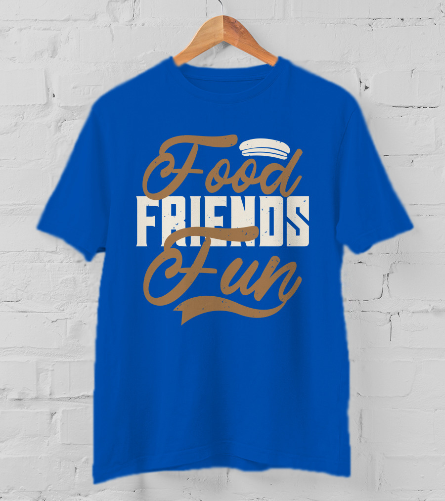 Food Friends Fun Sailor Hat T-Shirt