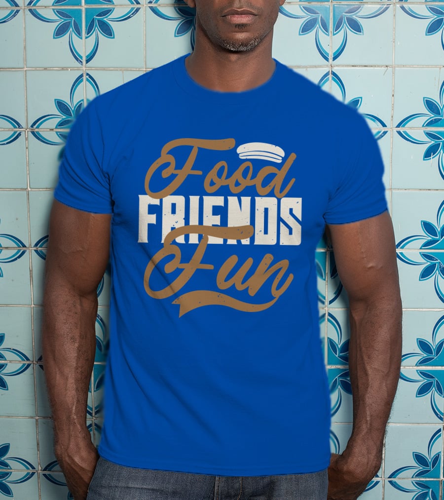Food Friends Fun Sailor Hat T-Shirt