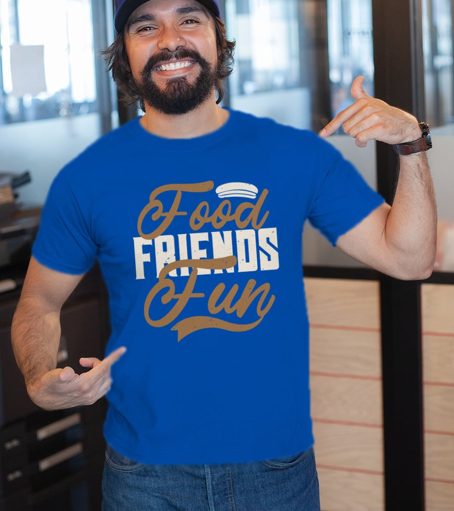 Food Friends Fun Sailor Hat T-Shirt