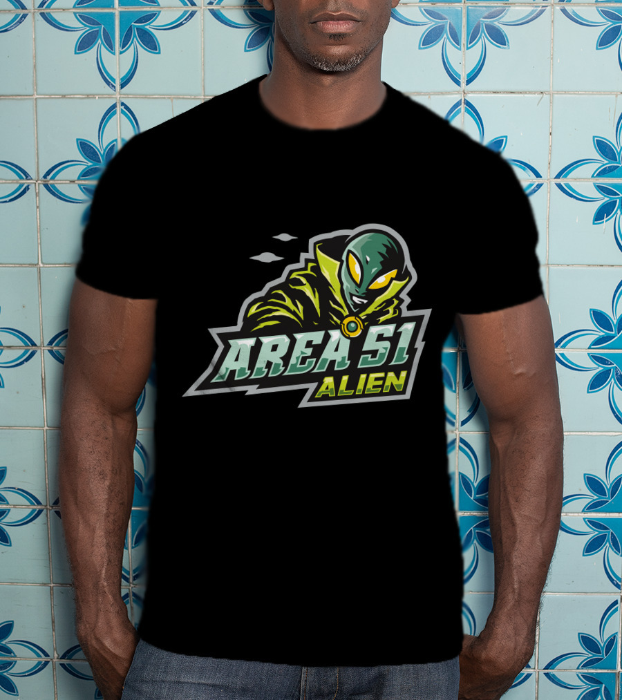Area 51 Alien E Sport Halloween Witch Alien T-Shirt