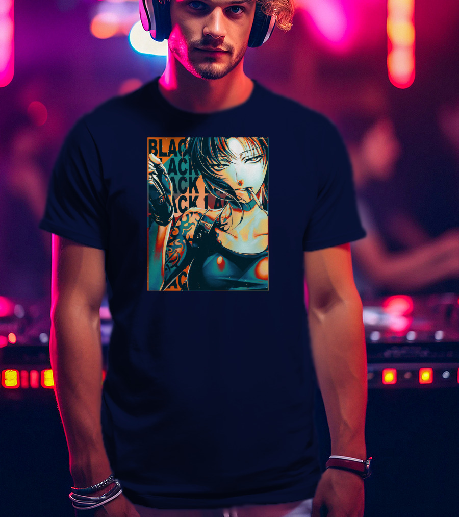 Black Lagoon Pop Anime Style Revy T-Shirt