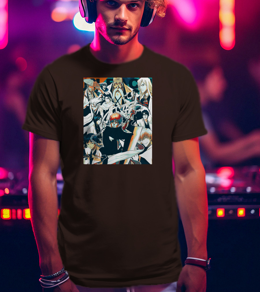 BLEACH Character Collage Manga Art POP T-Shirt