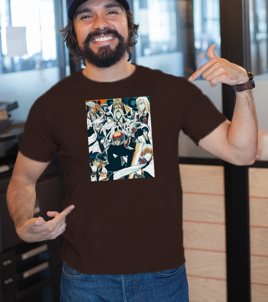 BLEACH Character Collage Manga Art POP T-Shirt
