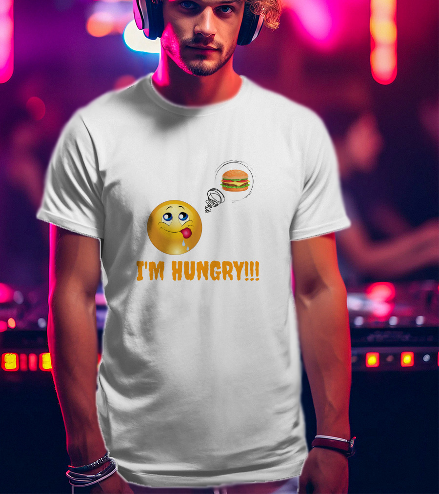 I'M HUNGRY Emoji Burger Craving T-Shirt