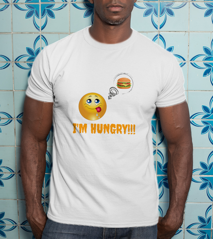 I'M HUNGRY Emoji Burger Craving T-Shirt