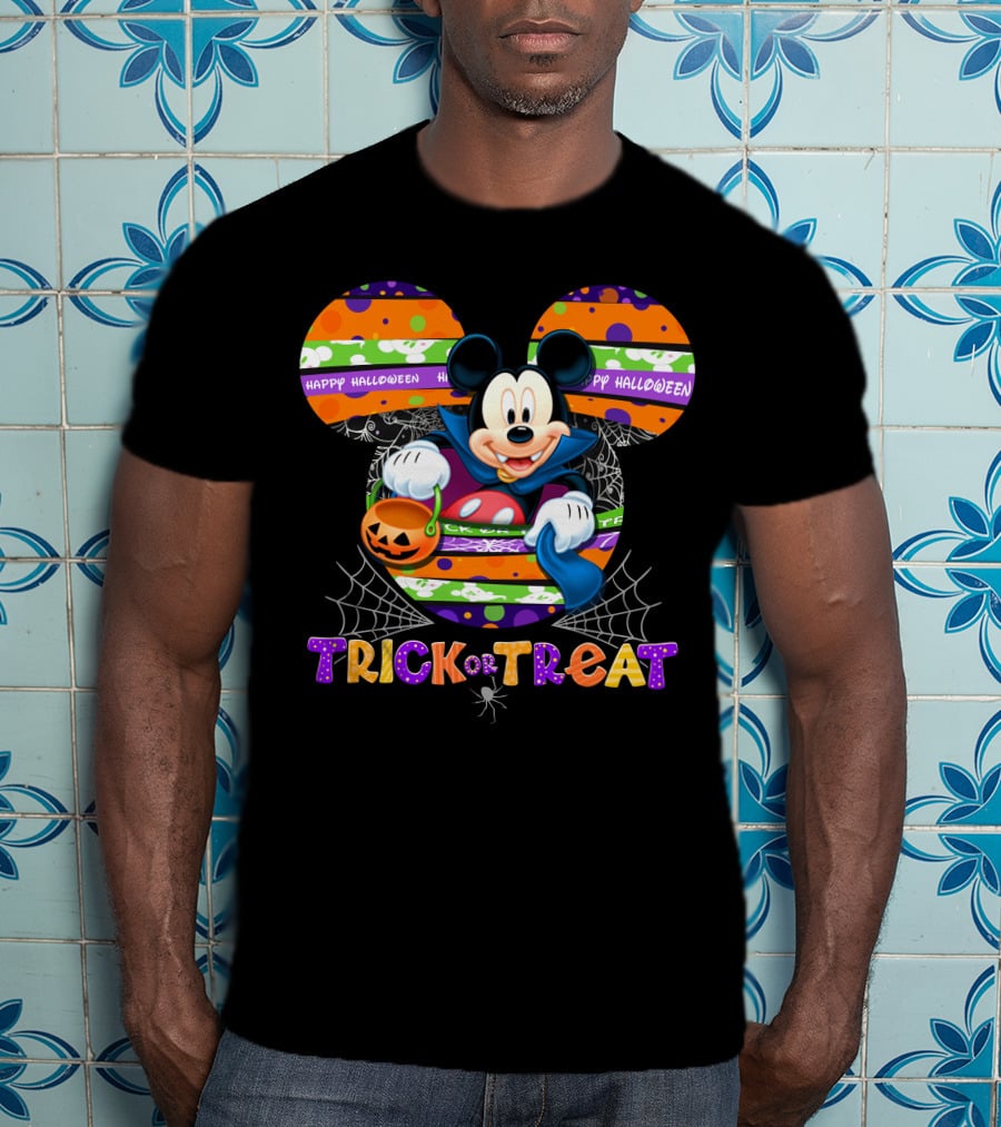 Happy Halloween Mickey Trick Or Treat T-Shirt