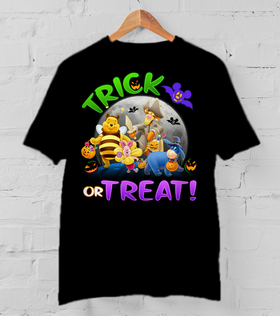 Trick Or Treat Winnie The Pooh Halloween Costumes T-Shirt