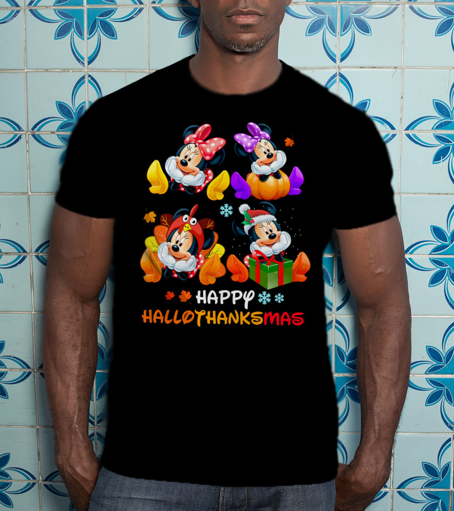 Happy Hallothanksmas Minnie Celebrations T-Shirt
