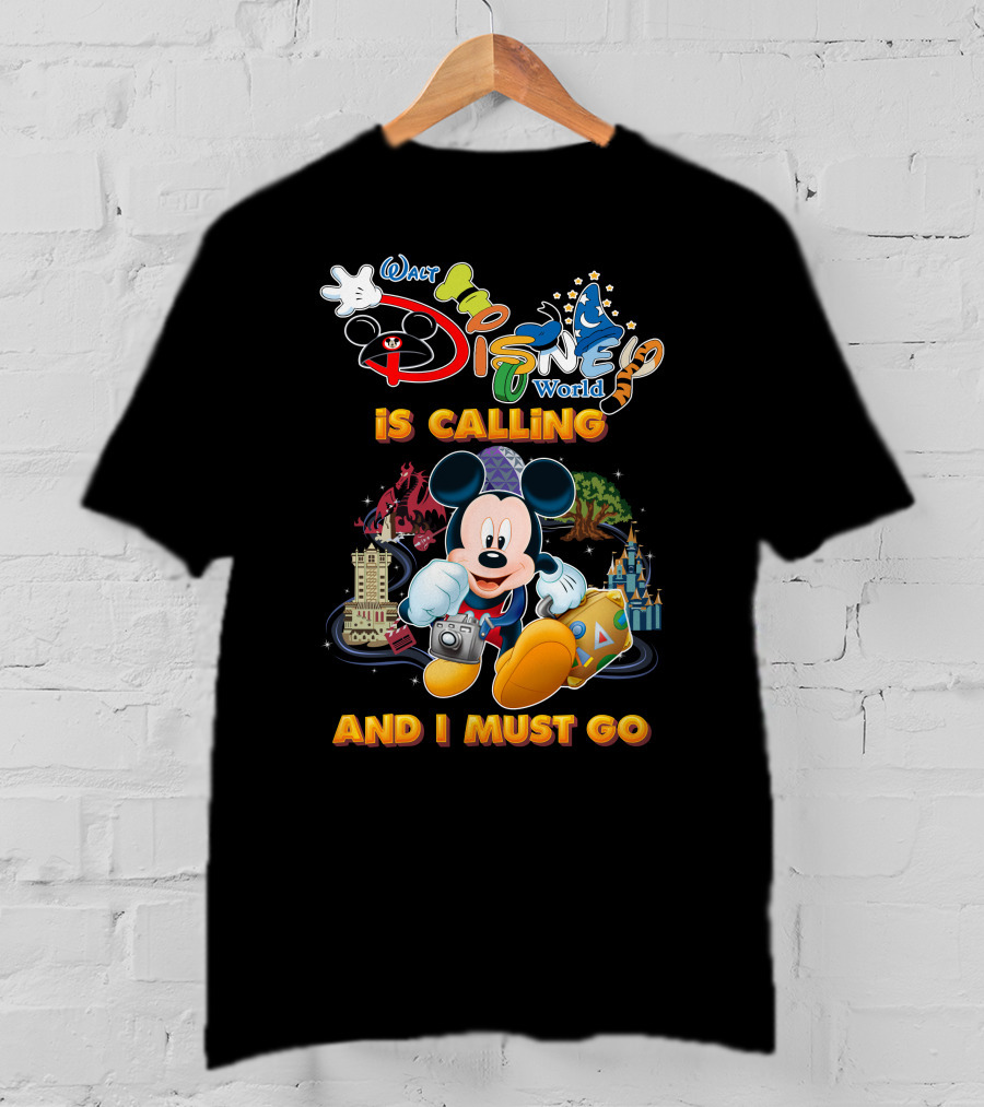 Walt Disney World Is Calling And I Must Go Mickey Mouse Adventure T-Shirt