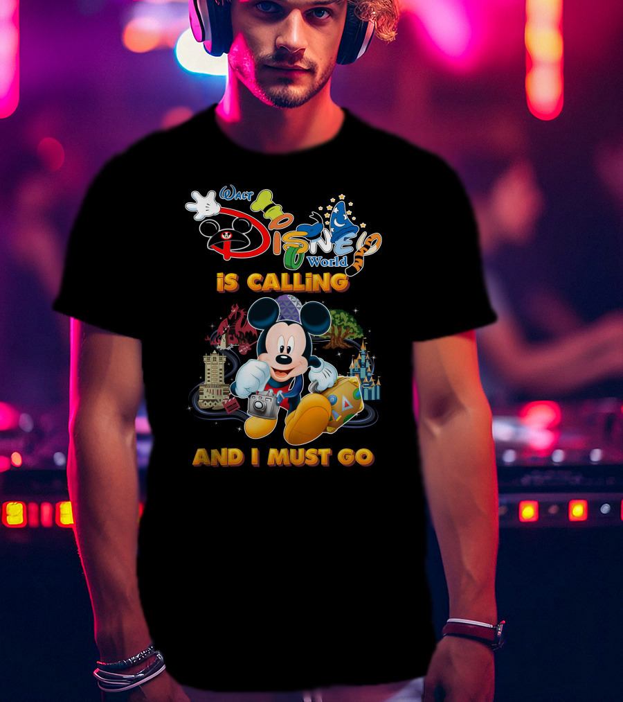 Walt Disney World Is Calling And I Must Go Mickey Mouse Adventure T-Shirt