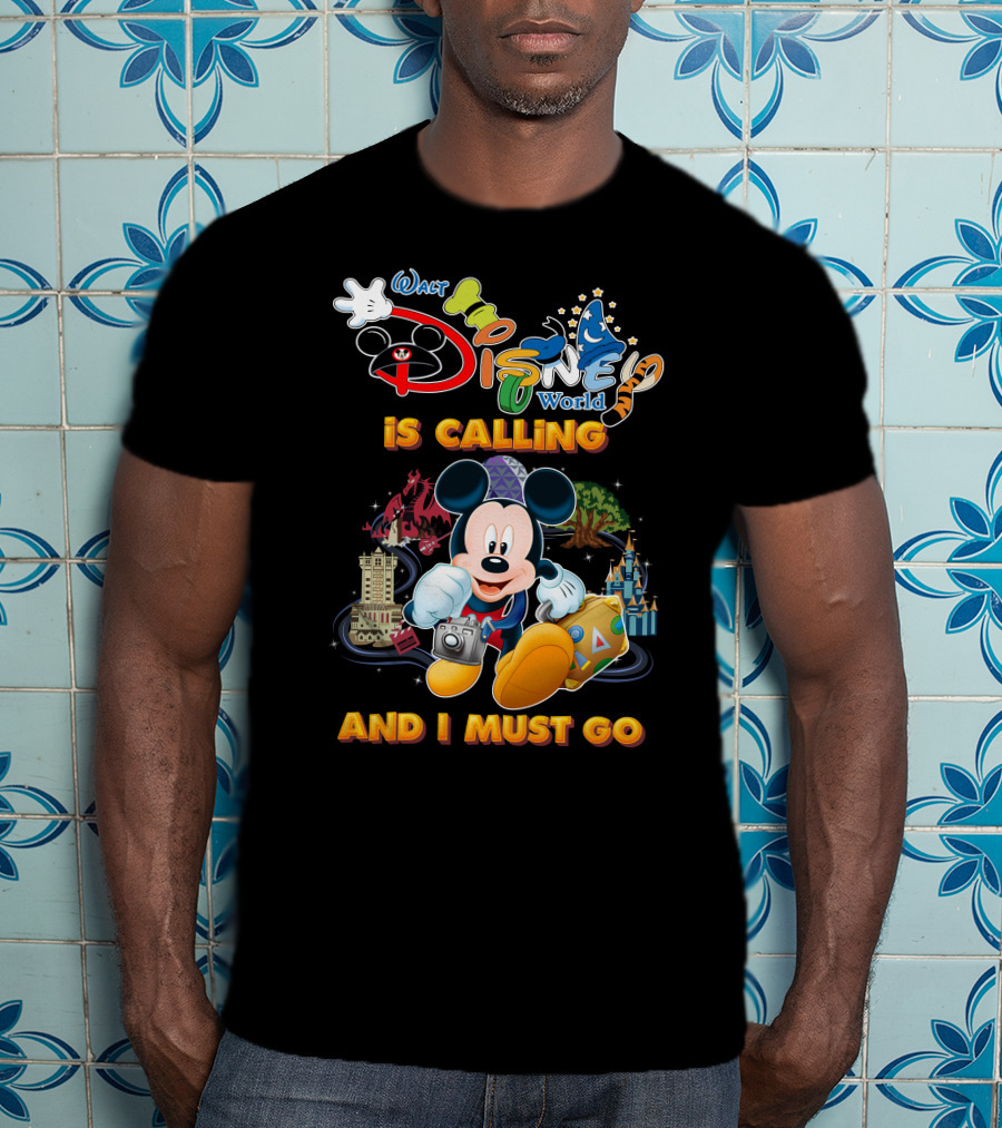 Walt Disney World Is Calling And I Must Go Mickey Mouse Adventure T-Shirt