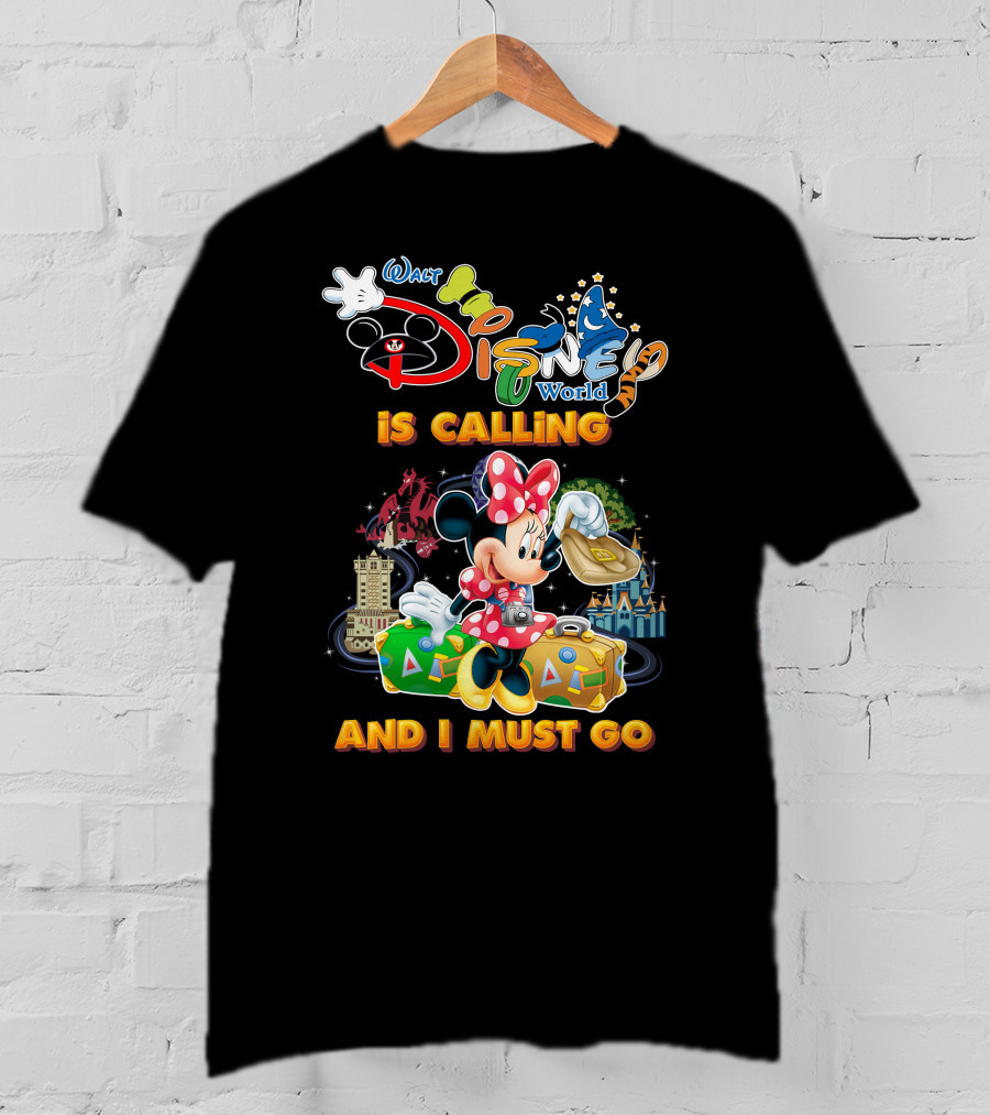 Walt Disney World Is Calling And I Must Go Minnie Luggage T-Shirt