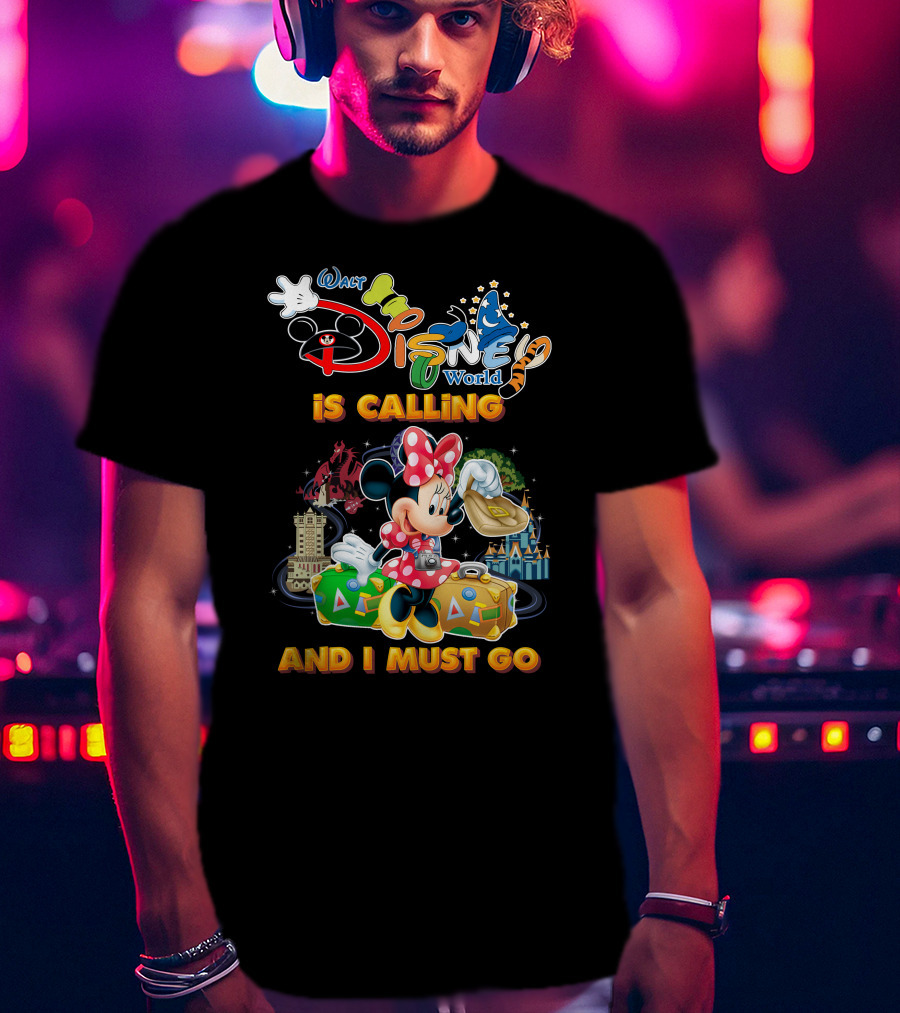 Walt Disney World Is Calling And I Must Go Minnie Luggage T-Shirt