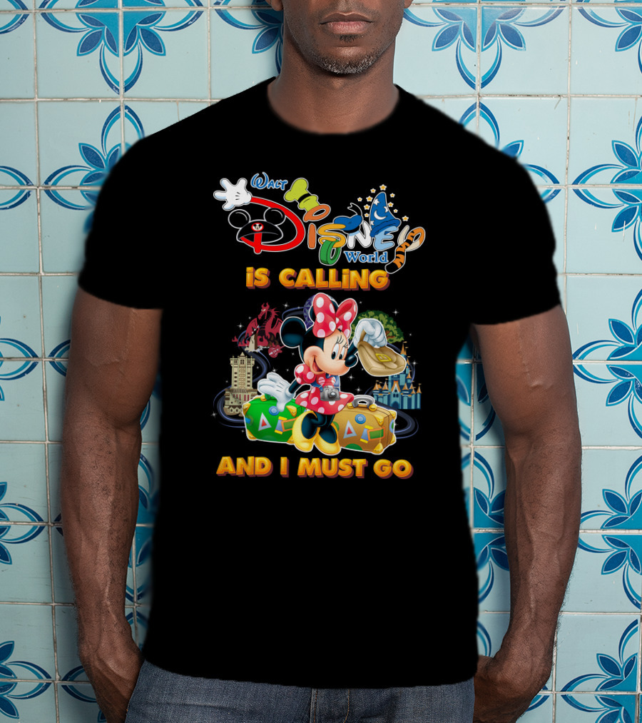 Walt Disney World Is Calling And I Must Go Minnie Luggage T-Shirt