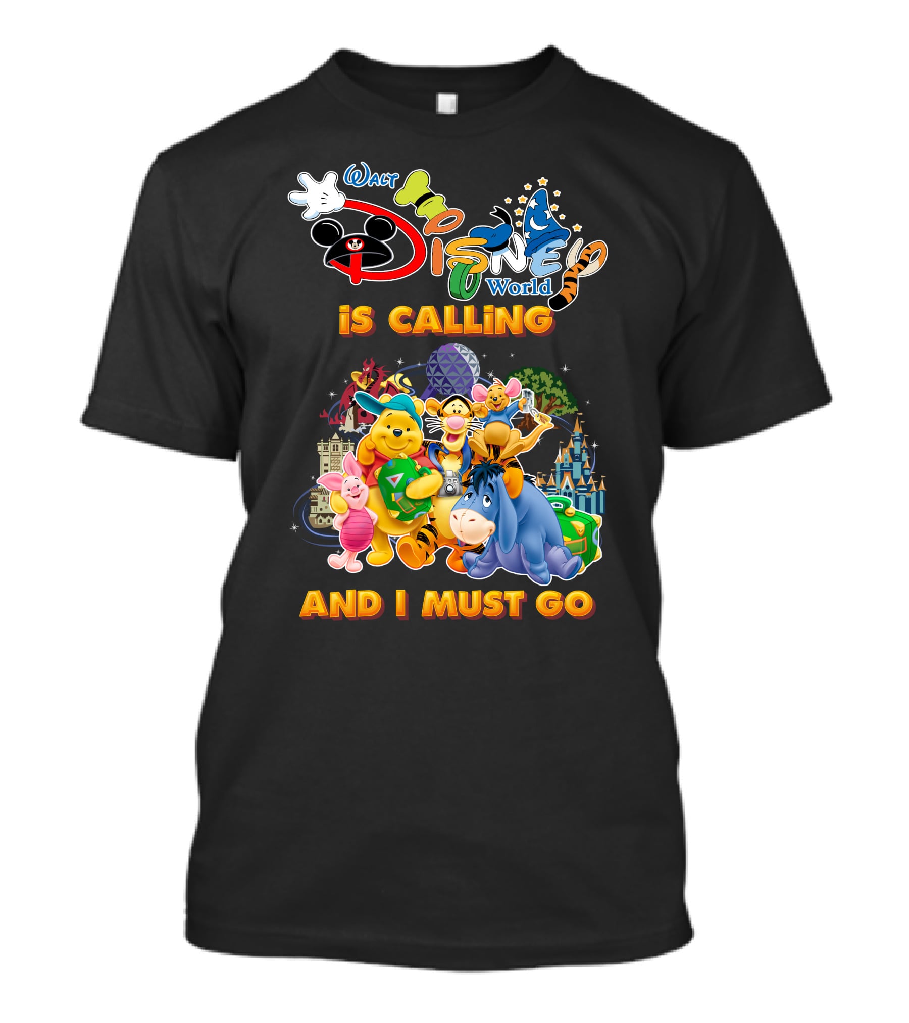 Walt Disney World Is Calling And I Must Go Wine The Pooh T-Shirt