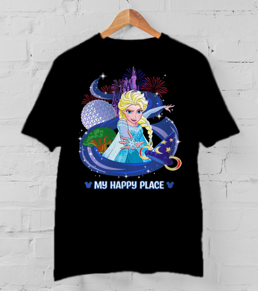 Elsa My Happy Place Disney Frozen Magic Fantasyland T-Shirt
