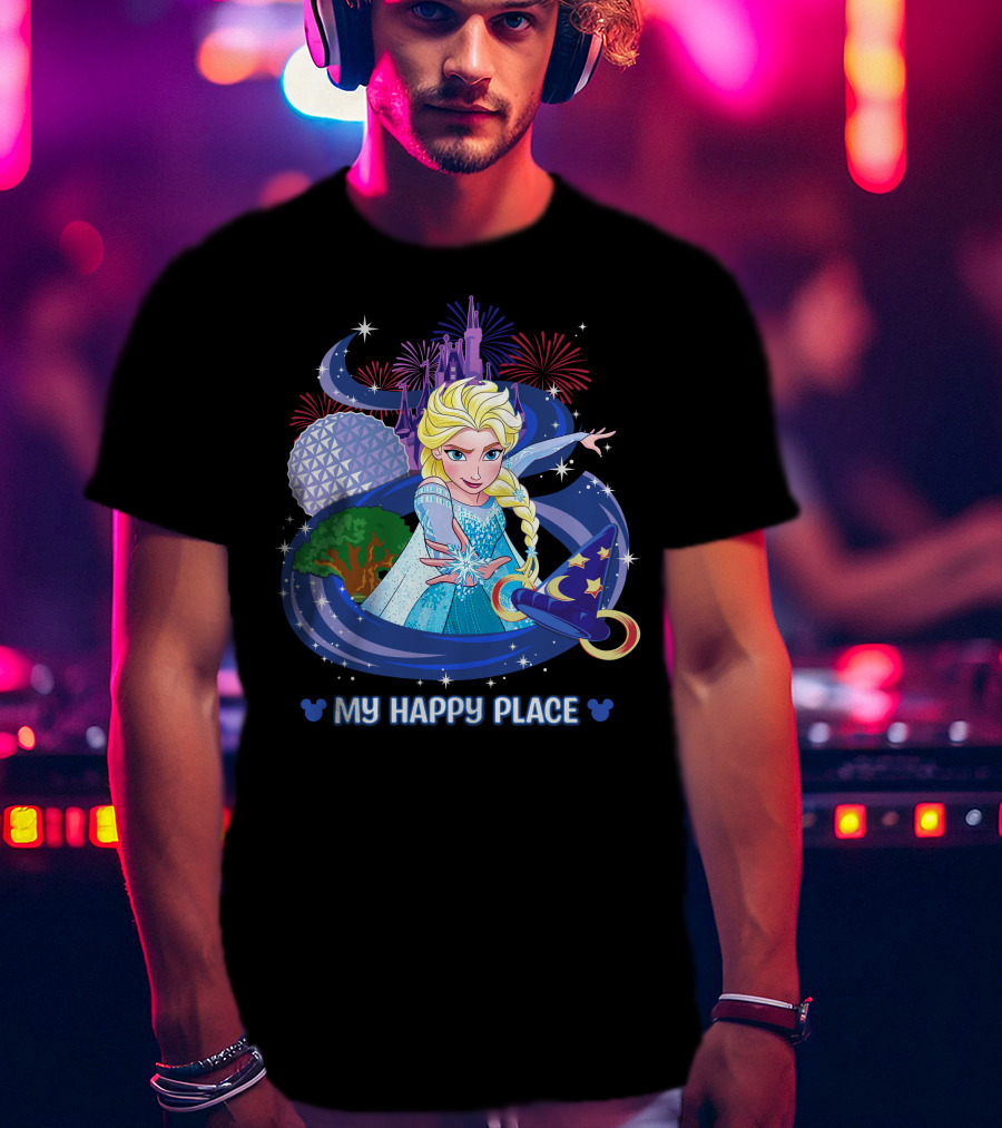 Elsa My Happy Place Disney Frozen Magic Fantasyland T-Shirt