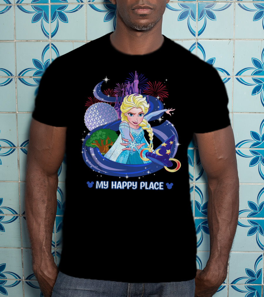 Elsa My Happy Place Disney Frozen Magic Fantasyland T-Shirt