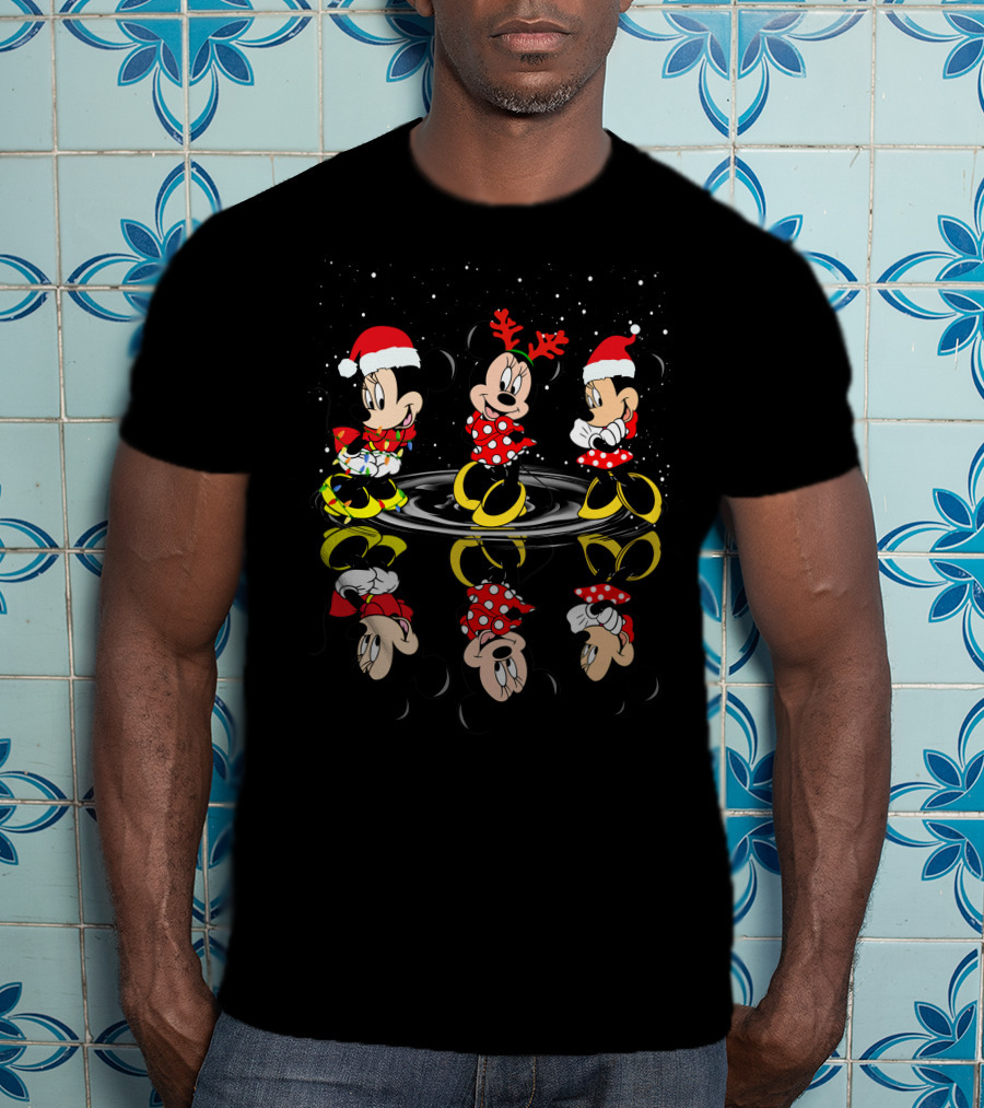 Holiday Mickey And Minnie Christmas Reflections T-Shirt