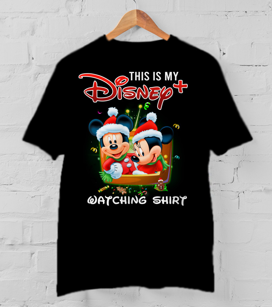 This Is My Disney Plus Watching Shirt Minie And Mickey T-Shirt
