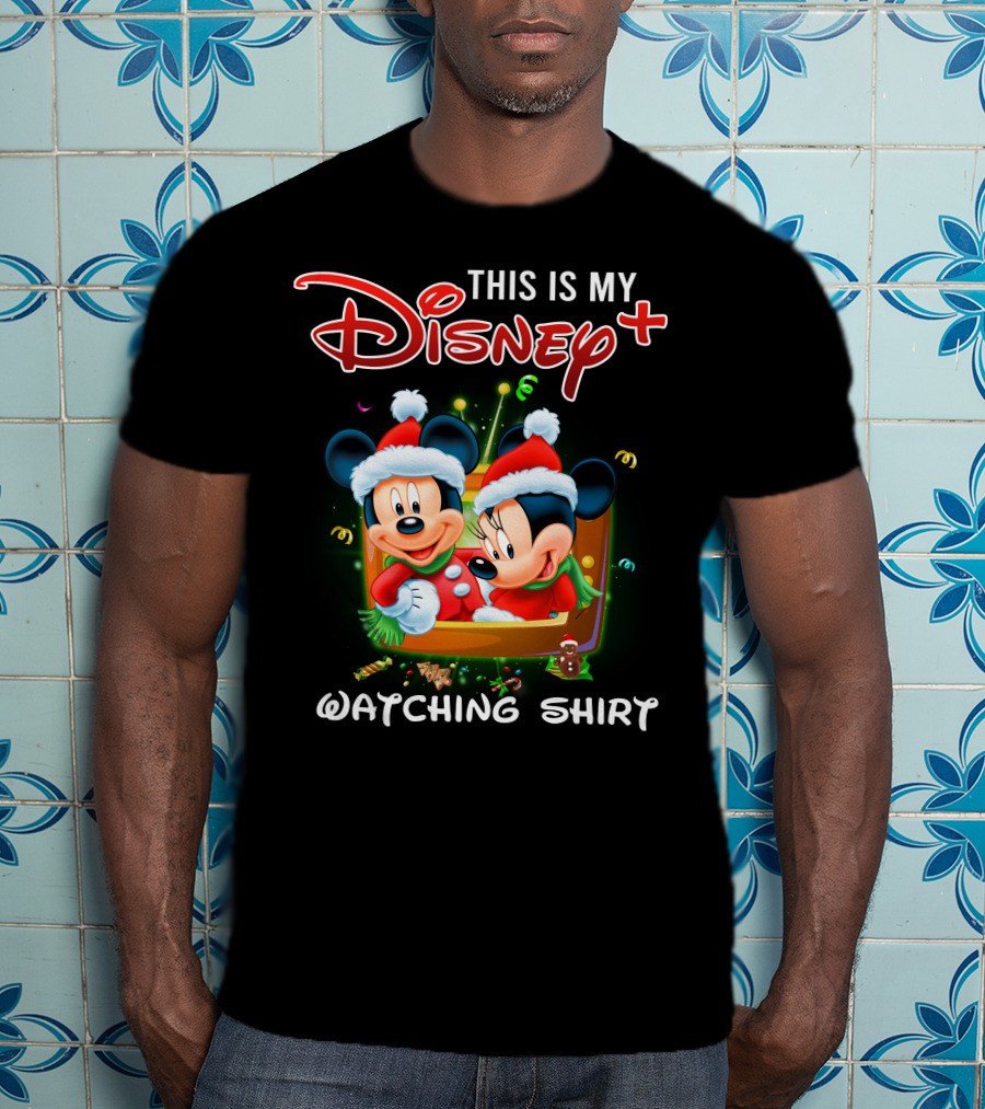 This Is My Disney Plus Watching Shirt Minie And Mickey T-Shirt