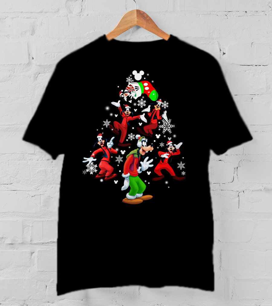 Goofy Christmas Snowflakes Santa Suit Festive Holiday Celebration T-Shirt