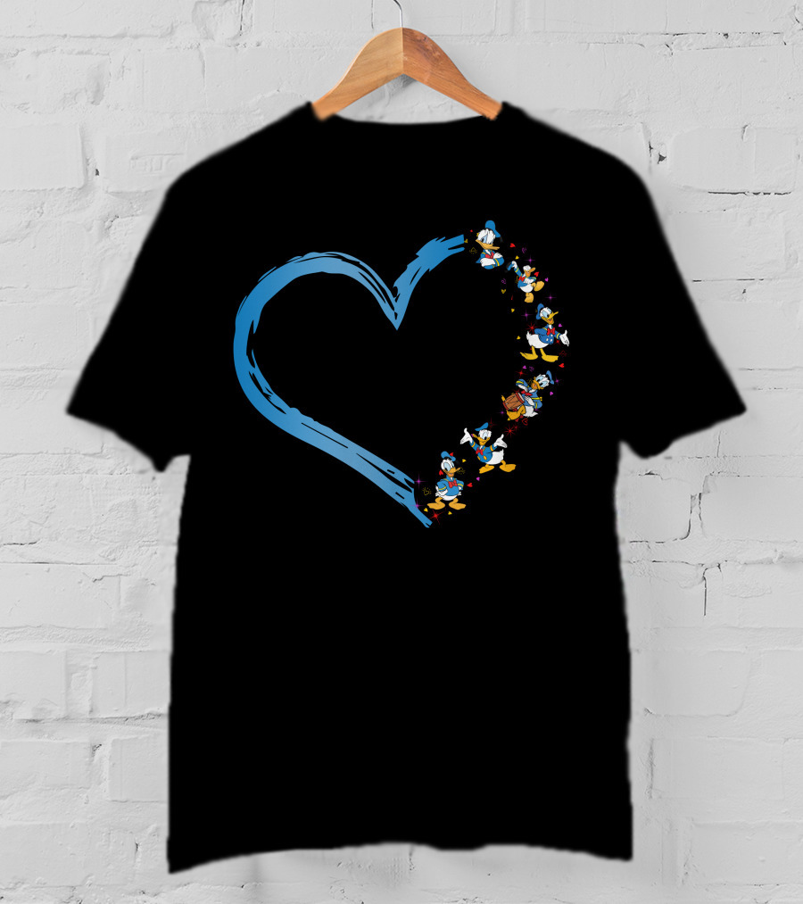 Donald Duck Heart T-Shirt