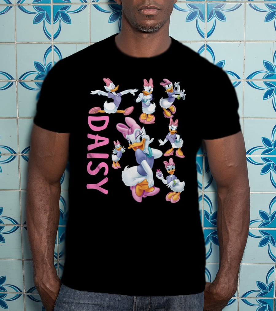 Daisy Duck Colorful Character Poses Collection T-Shirt