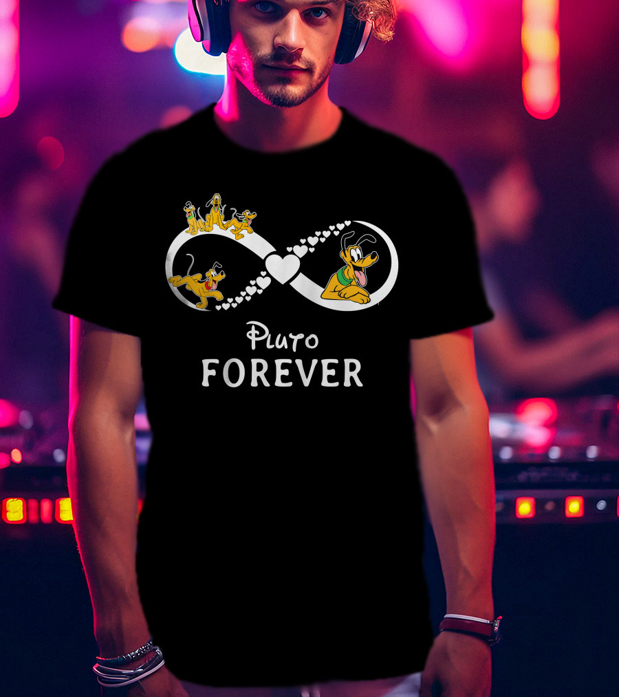 Pluto Forever Infinity Heart T-Shirt