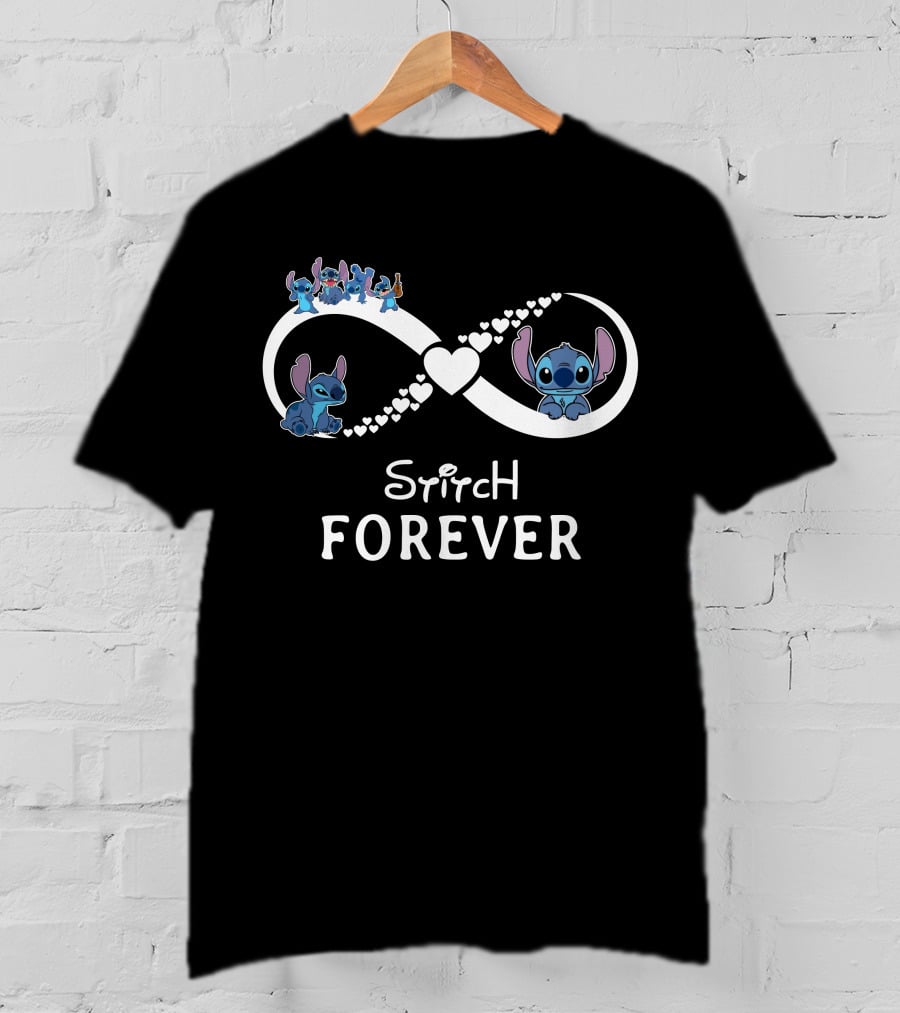 Stitch Forever Infinity Heartful Journey T-Shirt