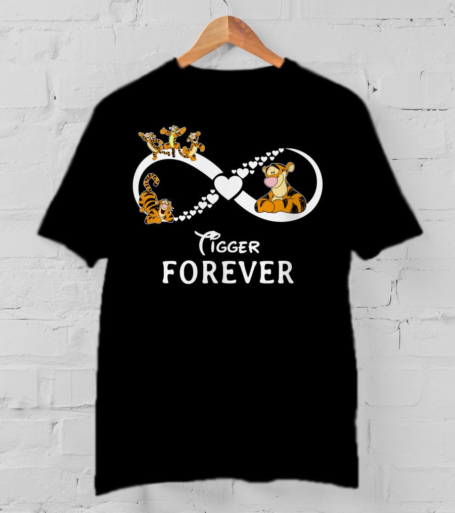 Tigger Forever Infinity Heart And Tigger T-Shirt