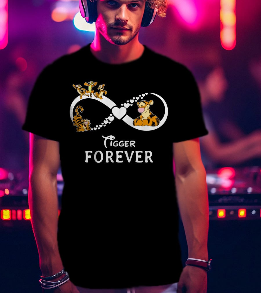 Tigger Forever Infinity Heart And Tigger T-Shirt