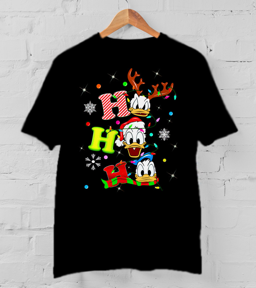 Ho Ho Ho Donald Duck Christmas Festive T-Shirt