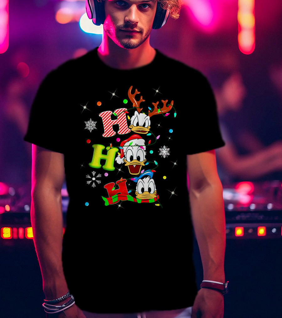 Ho Ho Ho Donald Duck Christmas Festive T-Shirt