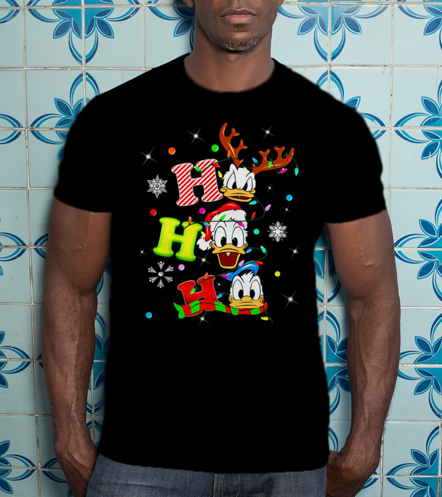 Ho Ho Ho Donald Duck Christmas Festive T-Shirt