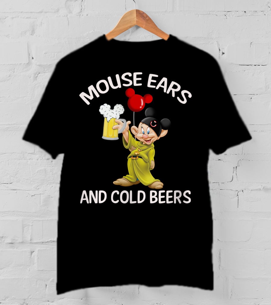 Mouse Ears And Cold Beers Dopey Mug Balloon T-Shirt