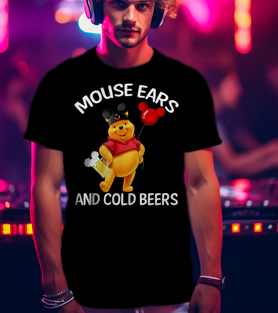 Mouse Ears And Cold Beers Balloon And Mug T-Shirt