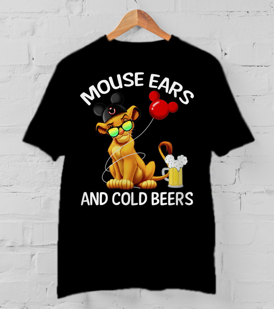Mouse Ears And Cold Beers Simba Balloon T-Shirt